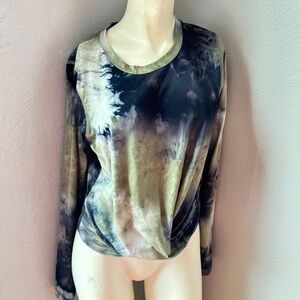 Fifteen twenty tie dye long sleeve top size xs